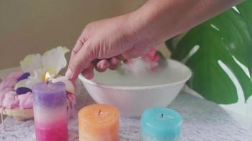 decoración de masaje spa y tratamiento corporal