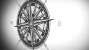 Compass Rose Animation Background Loop video