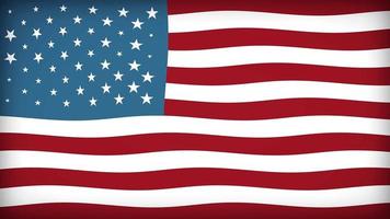 strukturierte Hintergrundschleife der amerikanischen Flagge video