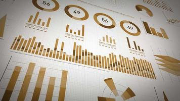 pacote de layout de estatísticas de negócios, dados de mercado e infográficos video