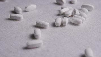 Rotating stock footage shot of vitamins and pills - VITAMINS 0040 video