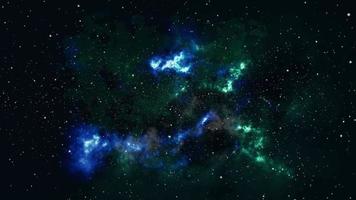 movimento da partícula estelar brilhante na luz das estrelas