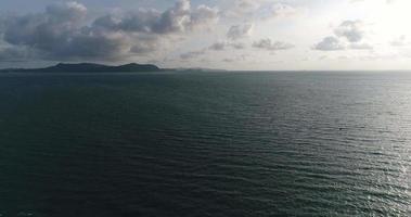 Aerial view of the sea surface video