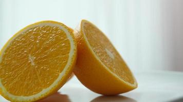 geschnittene frische Orange video