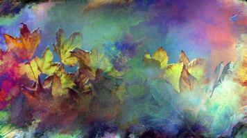 fundo colorido da arte da folhagem de outono