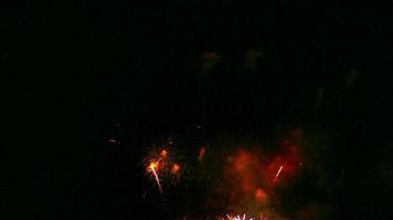 bellissimo spettacolo di firecom di notte video