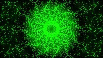 groene stippen in een cirkelvormige beweging video