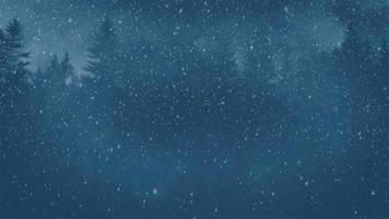 Winter Night Animation Background