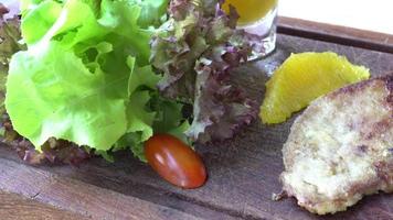 foie gras avec salade video