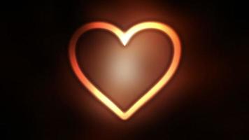 Glowing Heart Symbol Background Loop video