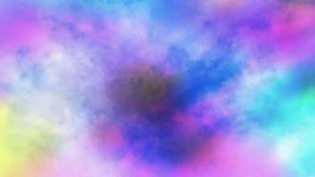 bucle de fondo de nubes suaves de colores