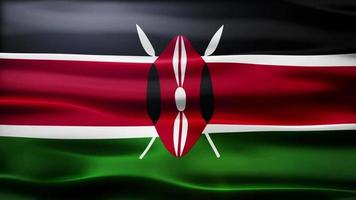 boucle de drapeau kenya video