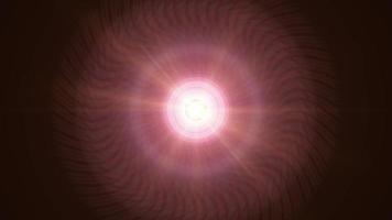 uma estrela de pulsar gráfico irradia luz e energia video