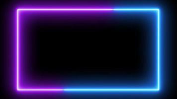 abstract licht neon frame video