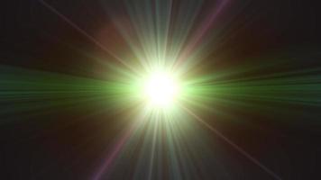 space star burst avec lens flare boucle parfaite video