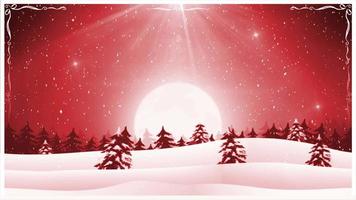 Christmas Landscape Background Loop video