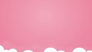 globos de corazón flotando sobre un fondo rosa video