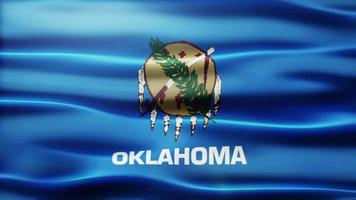 boucle de drapeau de l'Oklahoma video