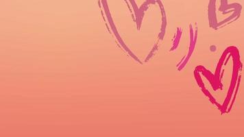 Happy Valentines day with heart background video