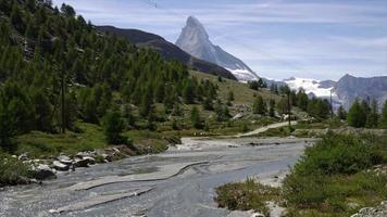 Matterhorn in Zermatt, Zwitserland, Europa video