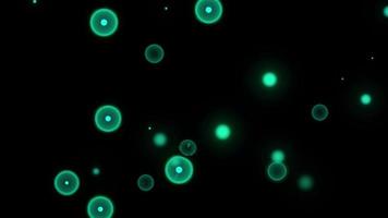 superposition abstraite de particules de bulles montantes video