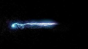 flujo de luz azul neón en bucle video