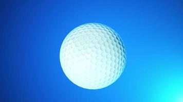 balle de golf tournant fond intro video