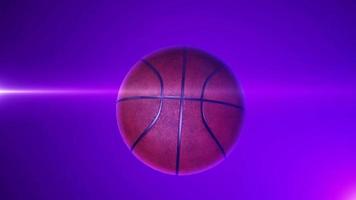 sfondo di rotazione basket 4k video