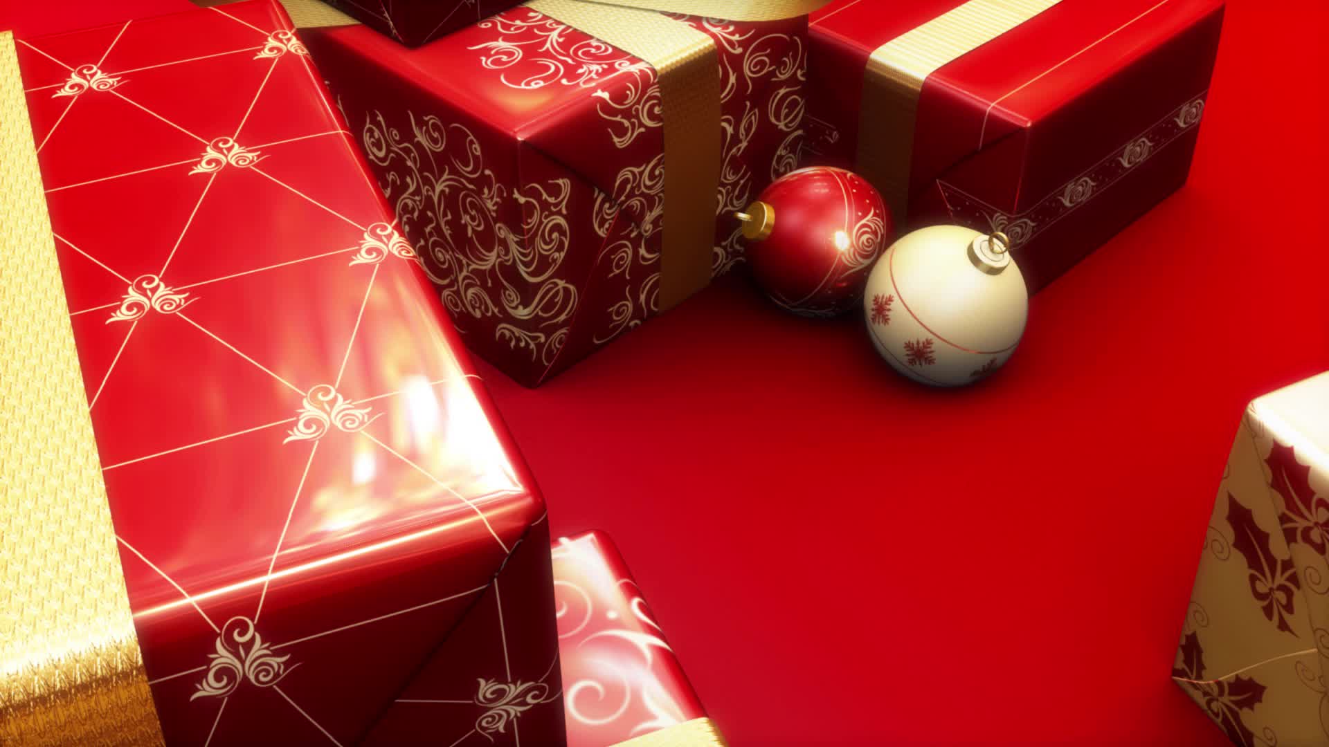 Christmas Gift Opening Stock Video Footage for Free Download