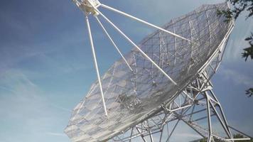 Radio Telescope Behind a tree video