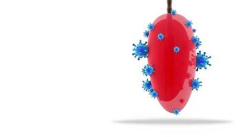 A Pair of Lungs Full of Covid-19 Cells. video