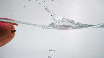 Apple Dropping in Water video