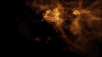 Zeitlupe von magischen Partikeln wirbeln video