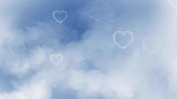 Hearts Flying Among the Clouds video