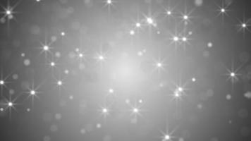 Silver Sparkling Stars Background video