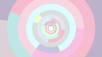 Abstract circle background in pastel colors video