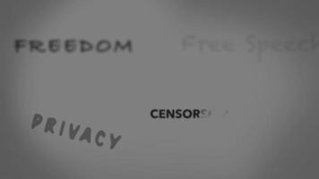 parole chiave di libertà di parola video