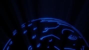 Digital Globe Hud Internet Background video