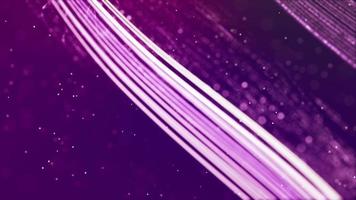 Loop of bright lines forming several grids floating on 4K purple background video