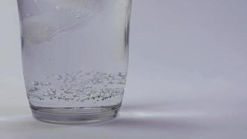 Close Up To Glass Bottom With Bubbles video
