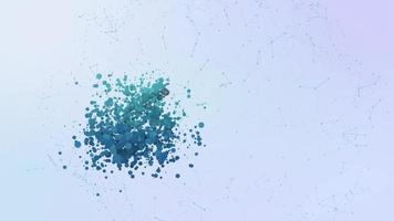 cloud data store icon animation bubbles splatter morphing elements video