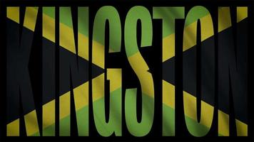 jamaica flagga med kingston mask video