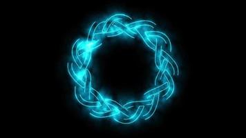 Haze Celtic Symbol Spinning Loop 4K video