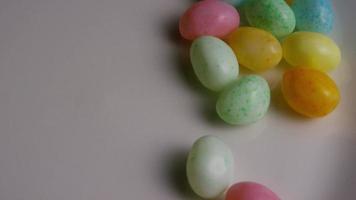 Rotating shot of colorful Easter jelly beans - EASTER 105