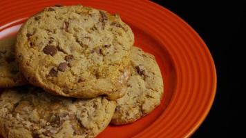 Cinematic, Rotating Shot of Cookies on a Plate - COOKIES 336 video