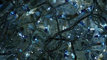 Cinematic, Rotating Shot of ornamental Christmas lights - CHRISTMAS 024 video