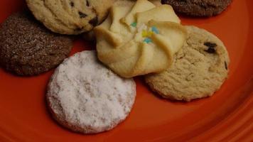 Cinematic, Rotating Shot of Cookies on a Plate - COOKIES 314 video