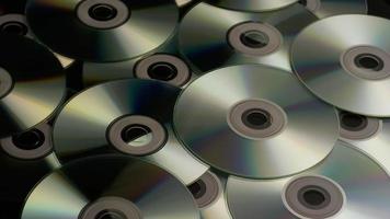 Rotating shot of compact discs - CDs 009
