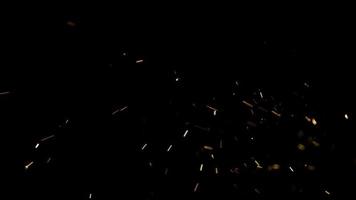 Sparks in ultra slow motion (1,500 fps) on a reflective surface - SPARKS PHANTOM 010