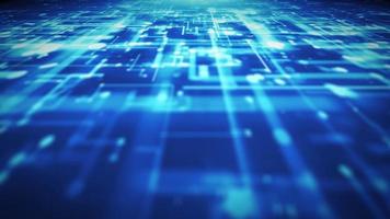 Abstract 3d Digital High Technology Background Loop video